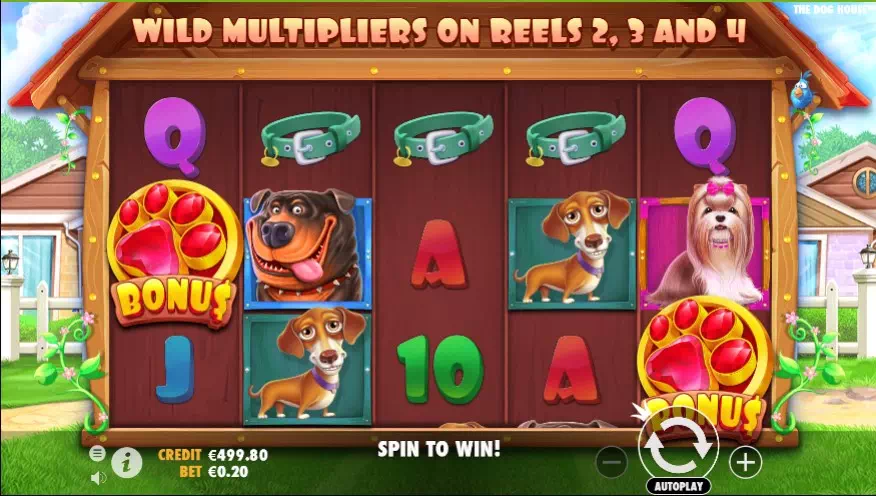 Игровой автомат The Dog House (Pragmatic Play) играть бесплатно в казино Буи